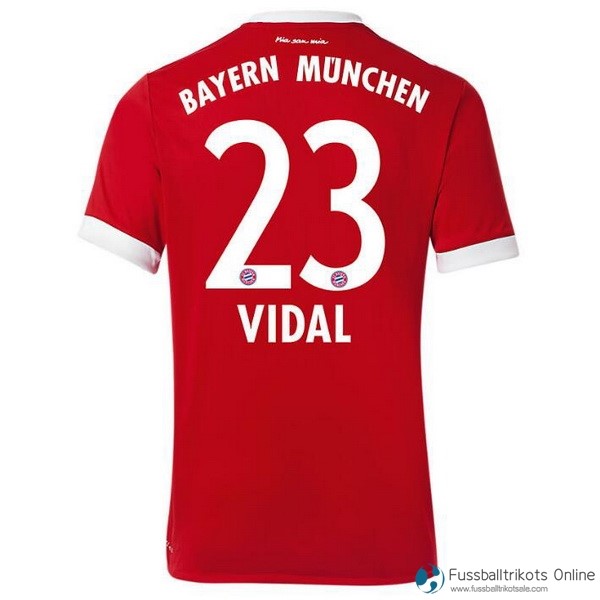 Bayern München Trikot Heim Vidal 2017-18 Fussballtrikots Günstig